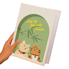 Unheve 日常可愛相簿 18.6 x 13.9 cm, 05 綠色致貓咪, 100張