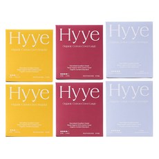 Hyye 棉質蝶翼衛生棉 中型 28片+大型 24片+夜用型 20片組, 1組