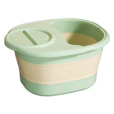 제이밀 접이식 덮개 족욕통, 1개, 그린