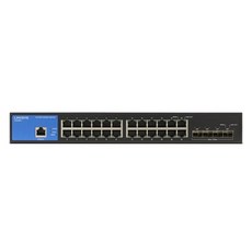 Linksys 24埠 1000Mbps+ 10G 4SFP+ 交換式集線器, LGS328C, 1個
