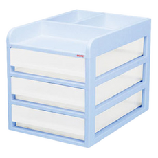 kapamax Moa 文件盒 275 x 380 x 300 mm, 3層, 天空藍