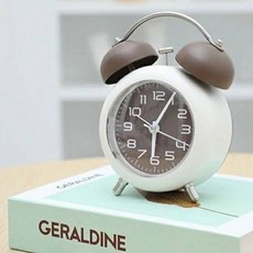 PEONIST 靜音設計桌鐘, 棕色