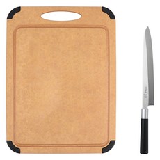 ZEUS Kitchenware 切菜板+塑柄刺身刀210mm套裝, 1組, 切菜板+刀