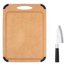 ZEUS Kitchenware 切菜板+塑膠柄德巴刀135mm套裝, 1組, 切菜板+刀