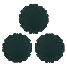 플라이토 실리콘 아르누보 컵받침, 헌터그린, 3개