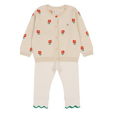 ETTOI 嬰兒 Fabi KNIT 上衣和下裝套裝