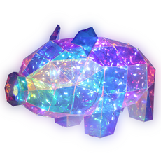 KUMHO Beongaepyo DIY 極光氣氛燈 豬, 彩虹色