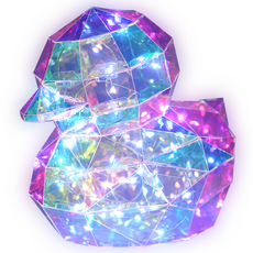 KUMHO Beongaepyo DIY 極光氣氛燈 鴨子, 彩虹色