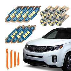 CARTEM 車用 Luna LED 室內燈+拆卸工具 全套組, 1套, 起亞 2012年7月~2014年7月 New Sorento R 天窗型