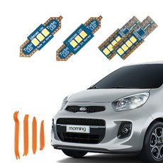 CARTEM 車用 Luna LED 室內燈+撬棒 全套組, 起亞 2011年 1月~2014年 All New Morning 一般型, 1套