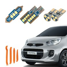 CARTEM 車用 Luna LED 室內燈+拆卸器 全套組, 1套, 起亞 2014年~2016年12月 All New Morning 天窗版