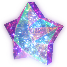 KUMHO Beongaepyo DIY 極光情境燈 星星, 彩虹色