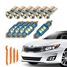CARTEM Luna LED 汽車室內燈 + 拆卸工具全套組, 1套, 起亞 2013年6月~2015年6月 The New K5 一般型