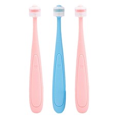 World Clean 寵物360度矽膠牙刷, 隨機出貨, 3個