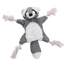 doongdoongpet 狗狗動物拔河遊戲玩具, 1個, 浣熊
