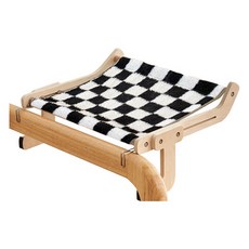 curiouspet 貓咪床 窗戶 窗台 吊床, 1個, 黑色格紋