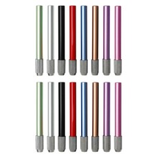 MaDaKkuMi 短鉛筆延長器 筆套 彩色鉛筆套 單色8種 x 2入組, 混色, 1套