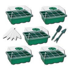 abm 育苗盤 12格 綠色, 5個