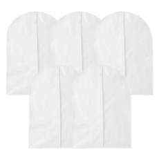 Phineas 基本款拉鍊式衣物防塵套, 5個, 1入