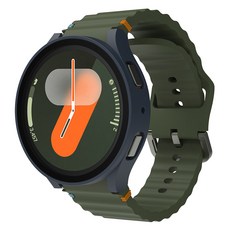 LAB.C 智慧手錶全包覆輕薄硬殼鋼化玻璃保護殼組, 藍色