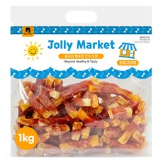 졸리마켓 강아지 대용량 육포, 오리고구마, 1kg, 1개