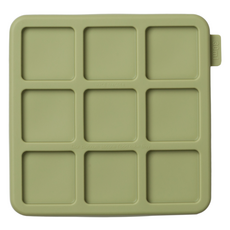 디아르 플래티넘 실리콘 밀폐 냉동트레이 9구, 올리브그린, 1개