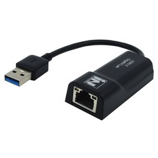 iN NETWORK USB3.0 有線網路卡 黑色, 1個, IN-LAN30B