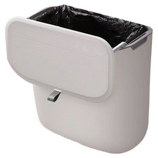 WithWin 廚房掛式廚餘垃圾桶 7L, 白色