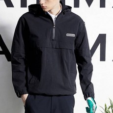 RAINMAKER 男士可拆卸袖連帽防風夾克 R23MCJ01