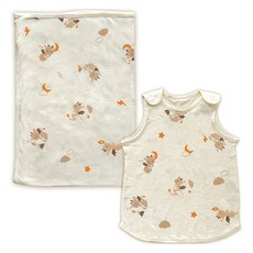 ikii 兒童有機網眼毯 + 網眼睡眠背心組