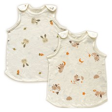 ikii 兒童有機空氣網眼睡眠背心 2件組