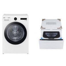 LG전자 트롬 오브제컬렉션 건조기 + 미니워시 세트 RD20WNAX 20kg + 4kg 방문설치, 화이트