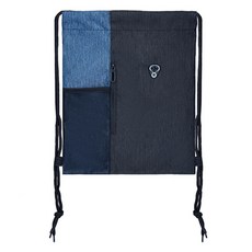 PDS Sports 雙口袋運動束口健身包, 1個, 藍色