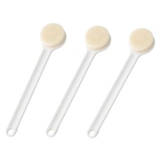 溫和按摩起泡超細毛沐浴刷, 混色, 1入, 3個