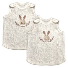 ikii 兒童四季動物刺繡睡眠背心 2件組