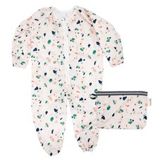 BEBE CHOUETTE 兒童防水連身全身美術畫袍收納袋套組