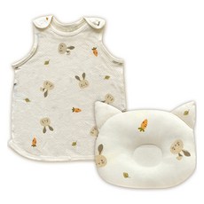 ikii 兒童有機枕頭 + 網眼睡眠背心套組