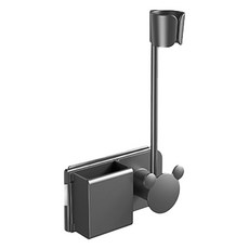 World Clean 角度可調式吹風機收納架, 1個, 灰色