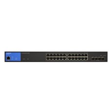 링크시스 24포트 PoE+ 1000Mbps+10G 4SFP+ LINKSYS 스위칭허브, LGS328MPC, 1개
