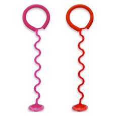 Healing Spot LED 捲捲腳踝跳繩 2件組, 粉紅色 + 紅色, 1套