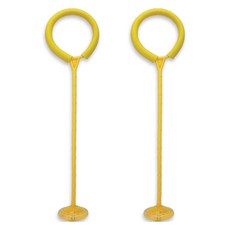 Healing Spot LED 直式單腳跳繩 2件組, 黃色 + 黃色, 1套