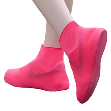 푸트로랩 휴대용 방수 신발 커버 양쪽착용 세트 L, 레드, 1세트