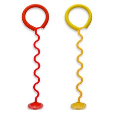 Healing Spot LED 捲捲腳踝跳繩 2件組, 紅色 + 黃色, 1套