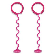 Healing Spot LED 捲捲腳踝跳繩 2件組, 粉紅色 + 粉紅色, 1套