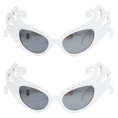 LivingDA 天鵝眼鏡, 白色, 白色, 2個