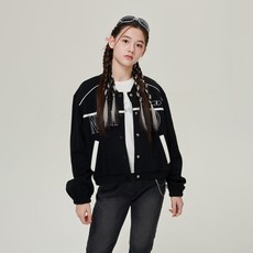 applepink 女童 Blockcore Piqué 運動夾克