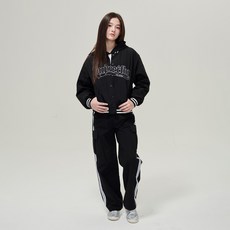 applepink 女性字母刺繡棒球外套