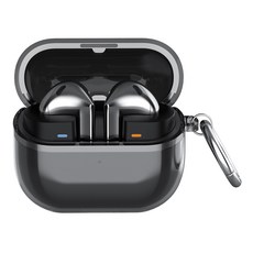 DAPER NAM Galaxy Buds3 / Buds3 Pro 相容 O型環透明保護殼, 1個, 單一商品, 透視黑