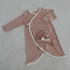 피카부 유아용 라떼 배냇저고리 + 모자 + 라떼 mom 상하의 세트