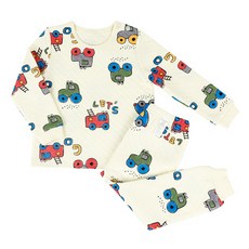 Maykids 男童款積木車保暖長袖家居套裝